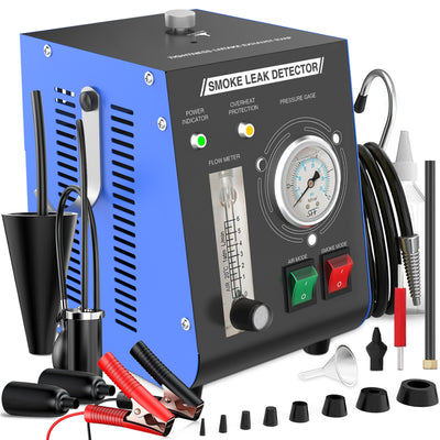 Wodli Smoke Machine Automotive Leak Detector Built in Air Pump, EVAP Smoke Machine Leak Tester with Pressure Gauge and Flow Meter, Dual Mode Smoke Tester Automotive for All DC 12V Vehicles