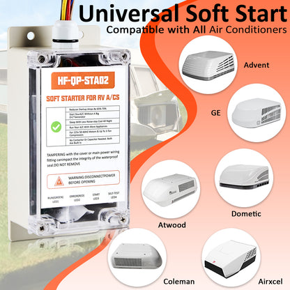 Wodli Soft Start Kit for RV Air Conditioner, RV AC Soft Start Kit for Air Conditioner, Easy Start an A/C & Electrical Appliances with a Small Generator, 100% Waterproof, Easy Installation